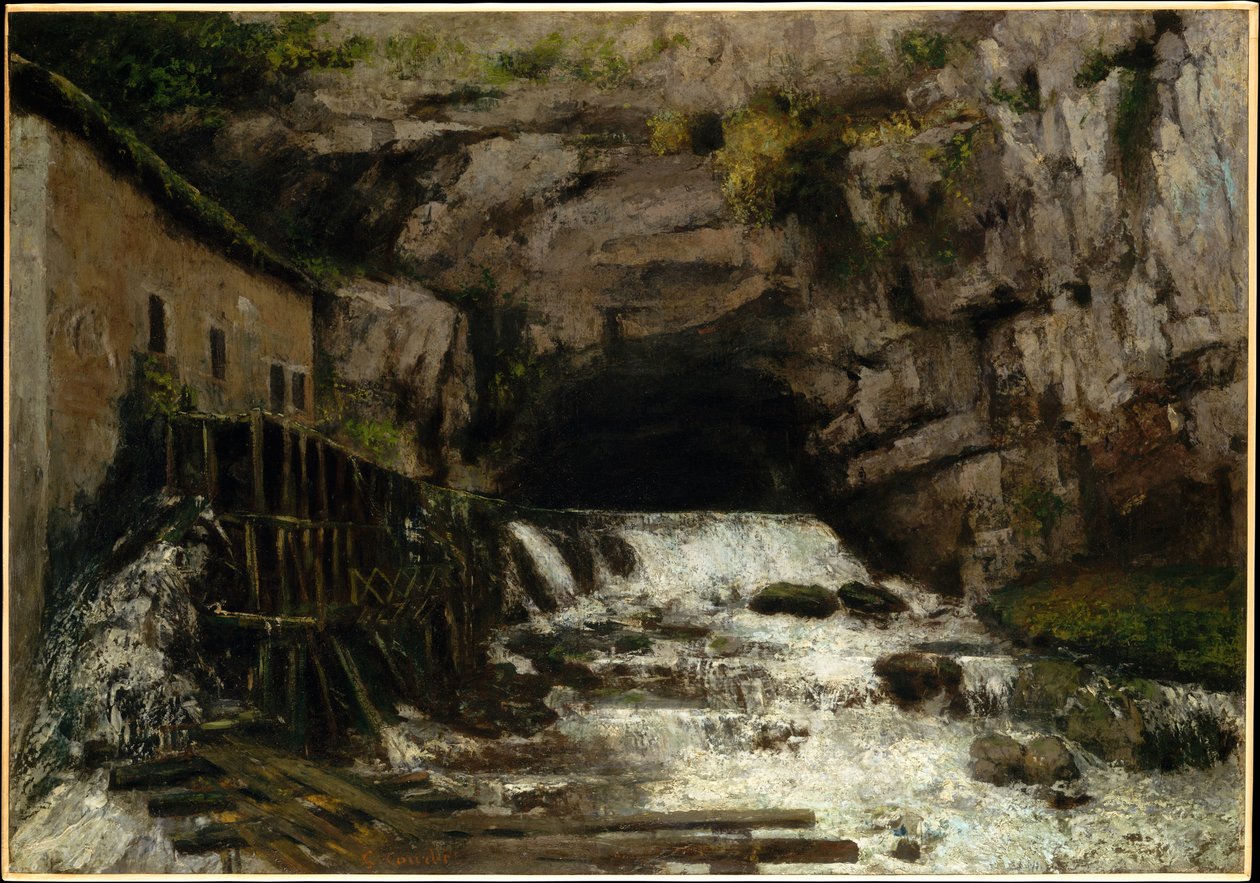 La sorgente della Loue da Gustave Courbet