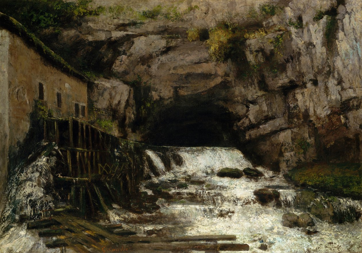 La sorgente della Loue, 1864 da Gustave Courbet