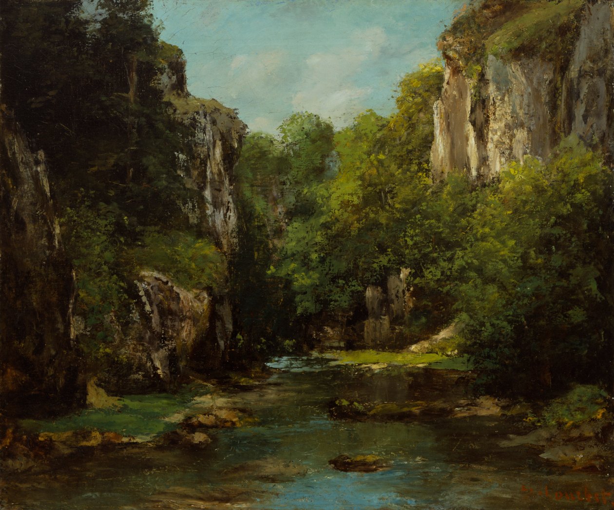 Il ruscello del Pozzo Nero da Gustave Courbet