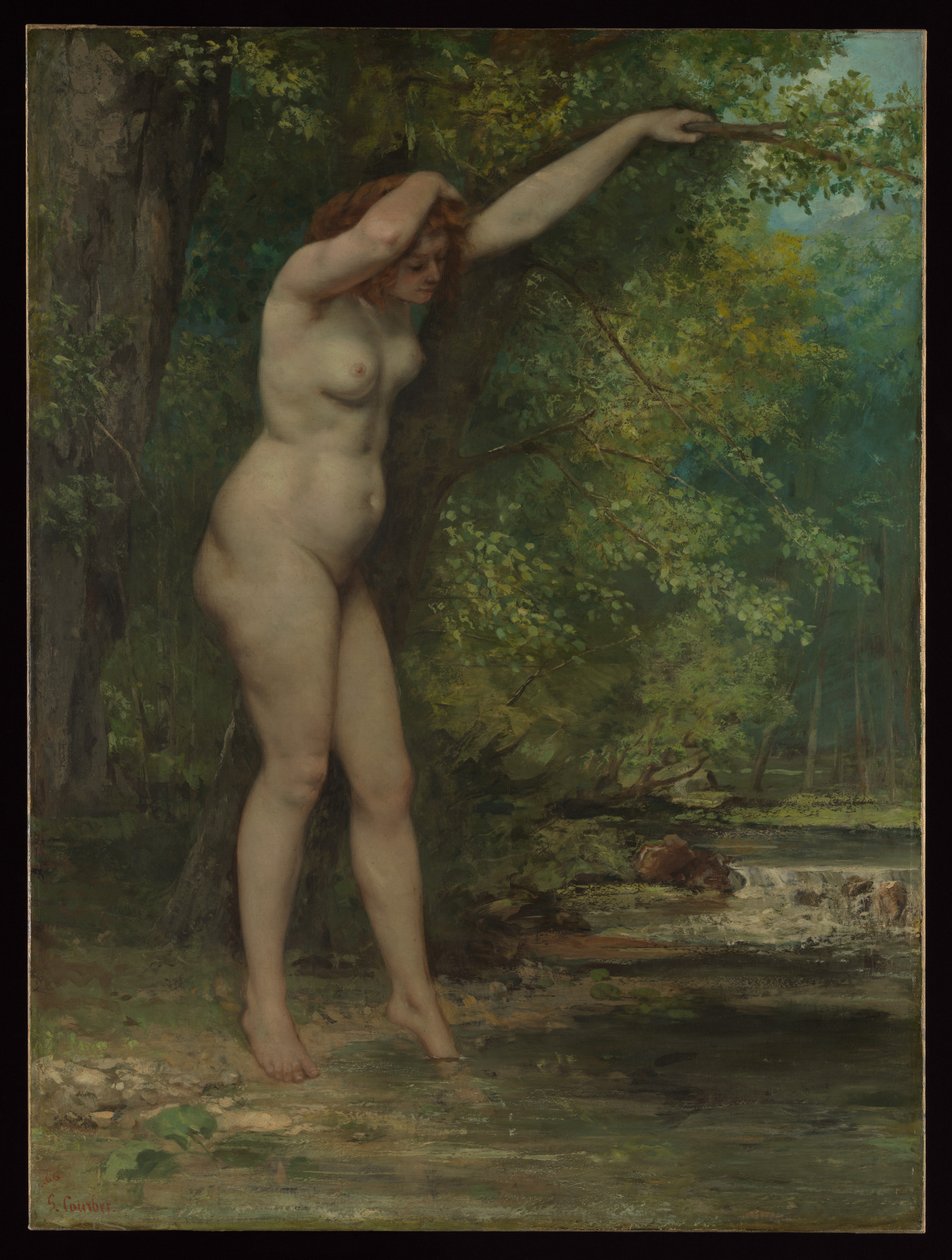 La giovane bagnante da Gustave Courbet