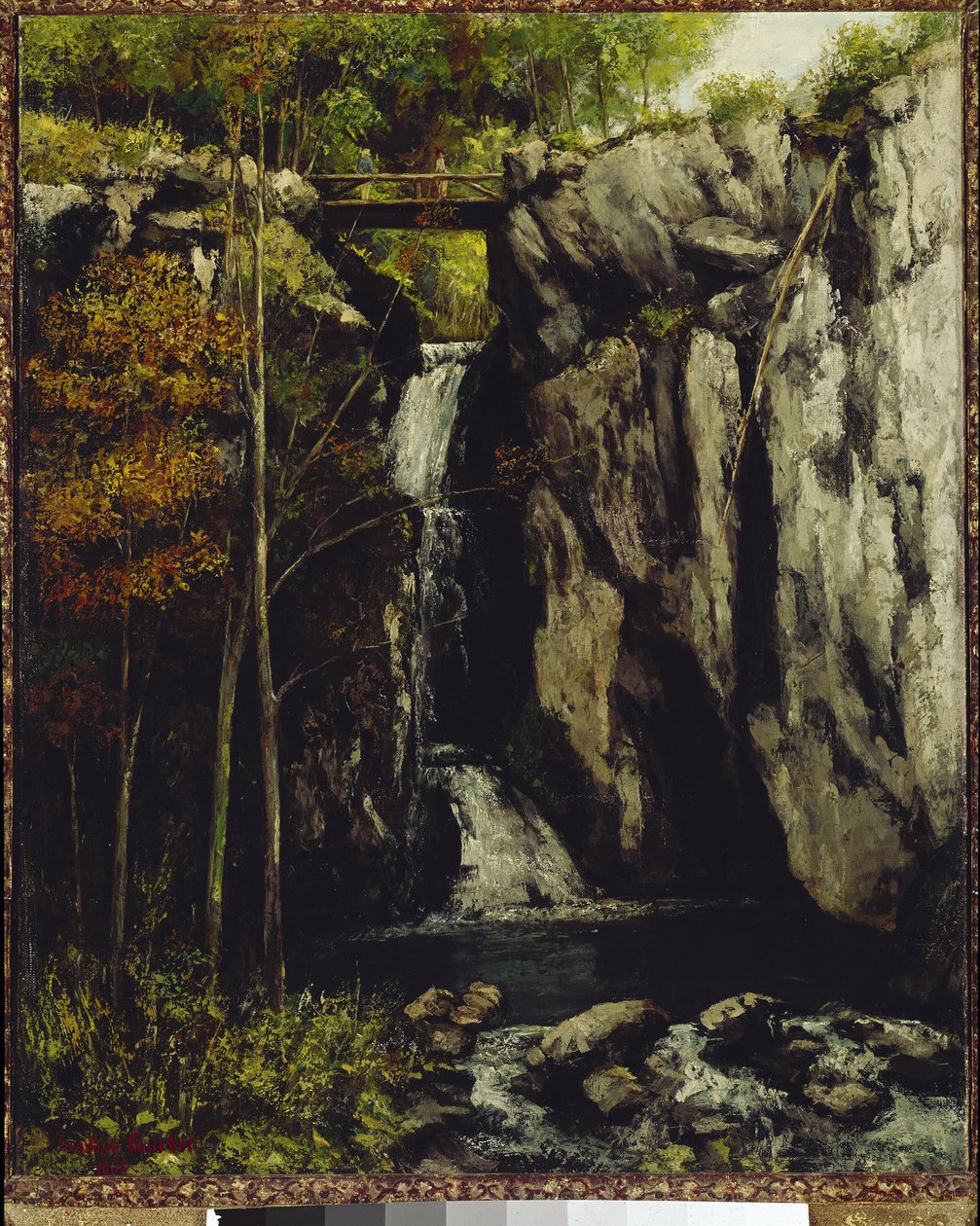 La caduta di Gour de Conche, Myon da Gustave Courbet