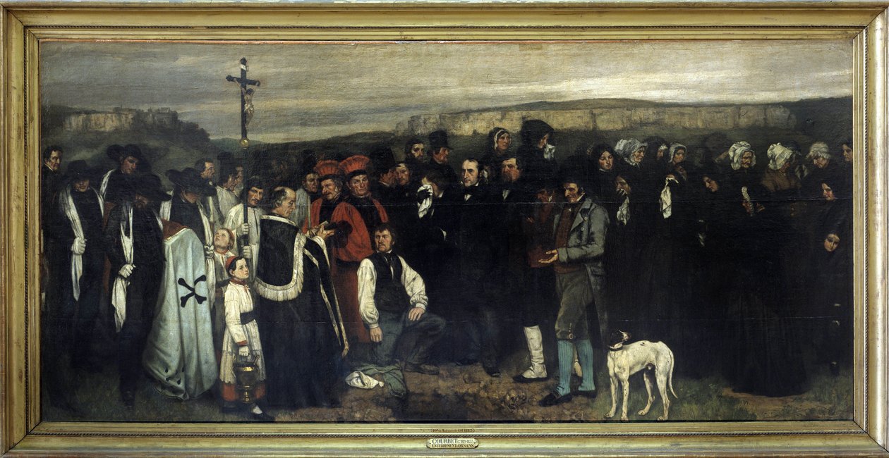 Il funerale a Ornans - di Gustave Courbet, Musée d