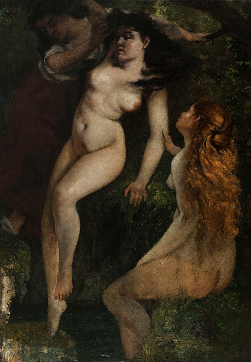 Tre bagnanti da Gustave Courbet