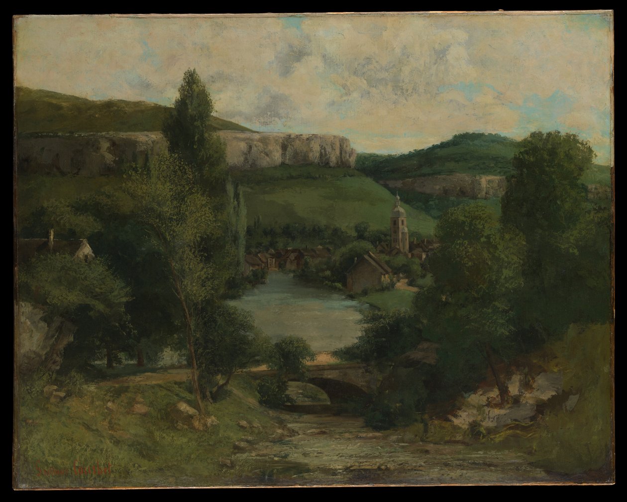 Vista di Ornans da Gustave Courbet
