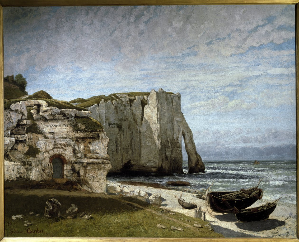 Veduta delle scogliere di Etretat dopo la tempesta, Normandia da Gustave Courbet