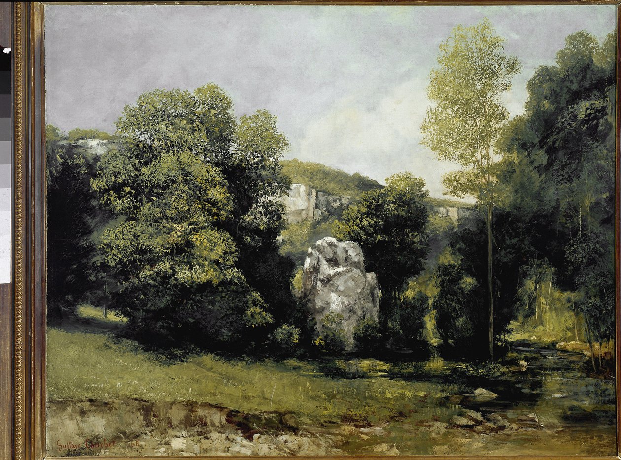 Veduta del fiume Breme da Gustave Courbet