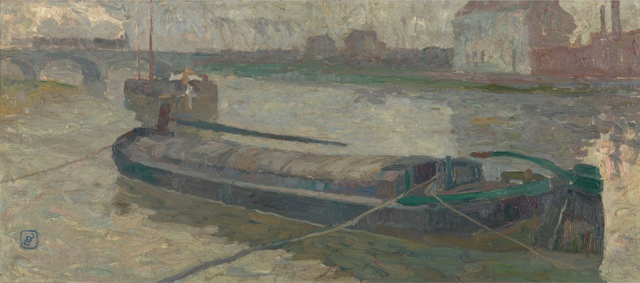 Vista dello Stropbrug a Gand da Gustave de Smet