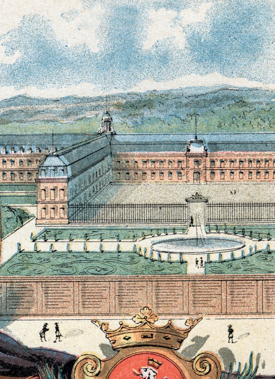 Veduta della Casa Reale di Saint-Cyr, Yvelines da Gustave Demoulin