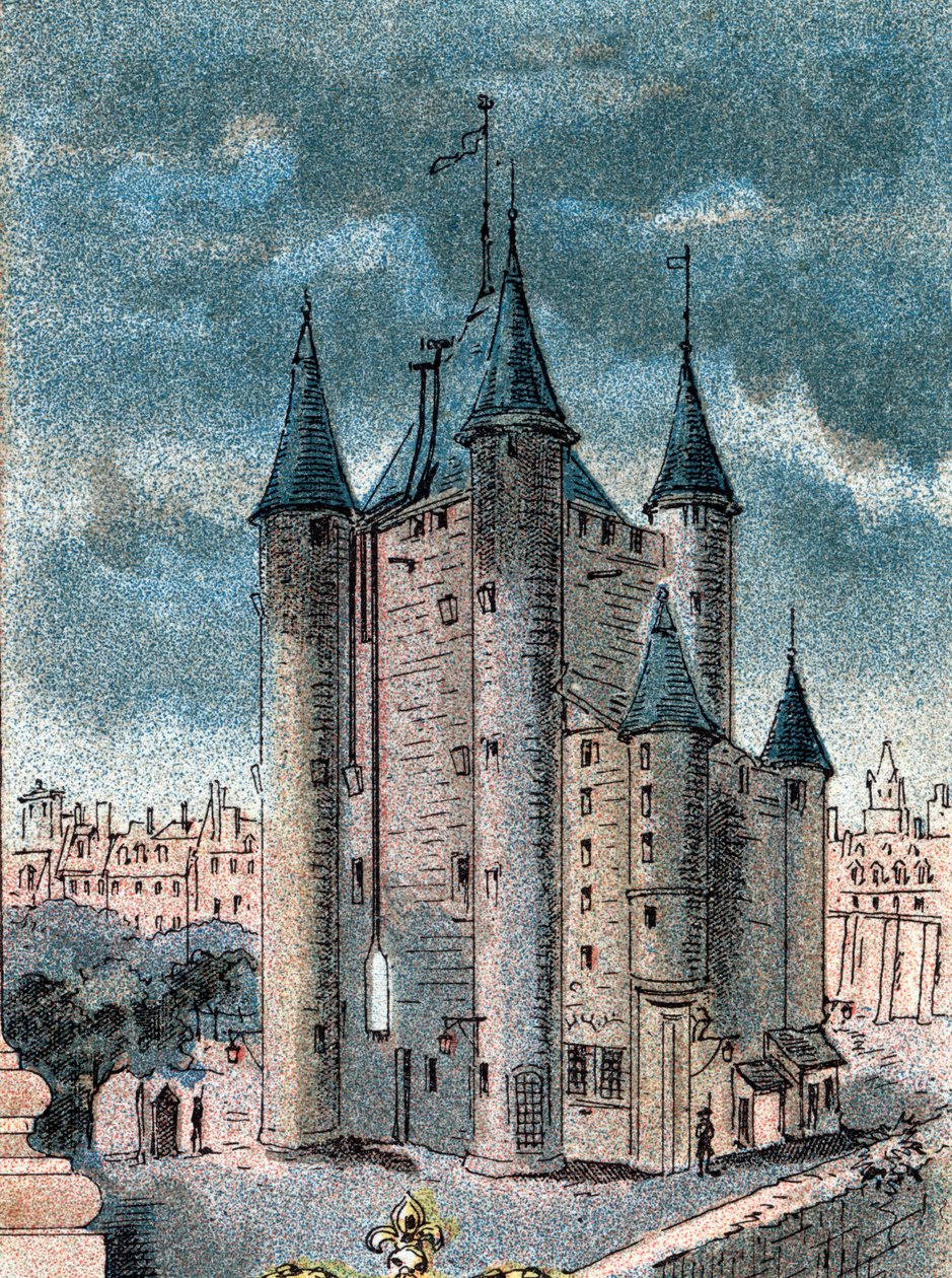 Vista della prigione del Tempio a Parigi da Gustave Demoulin