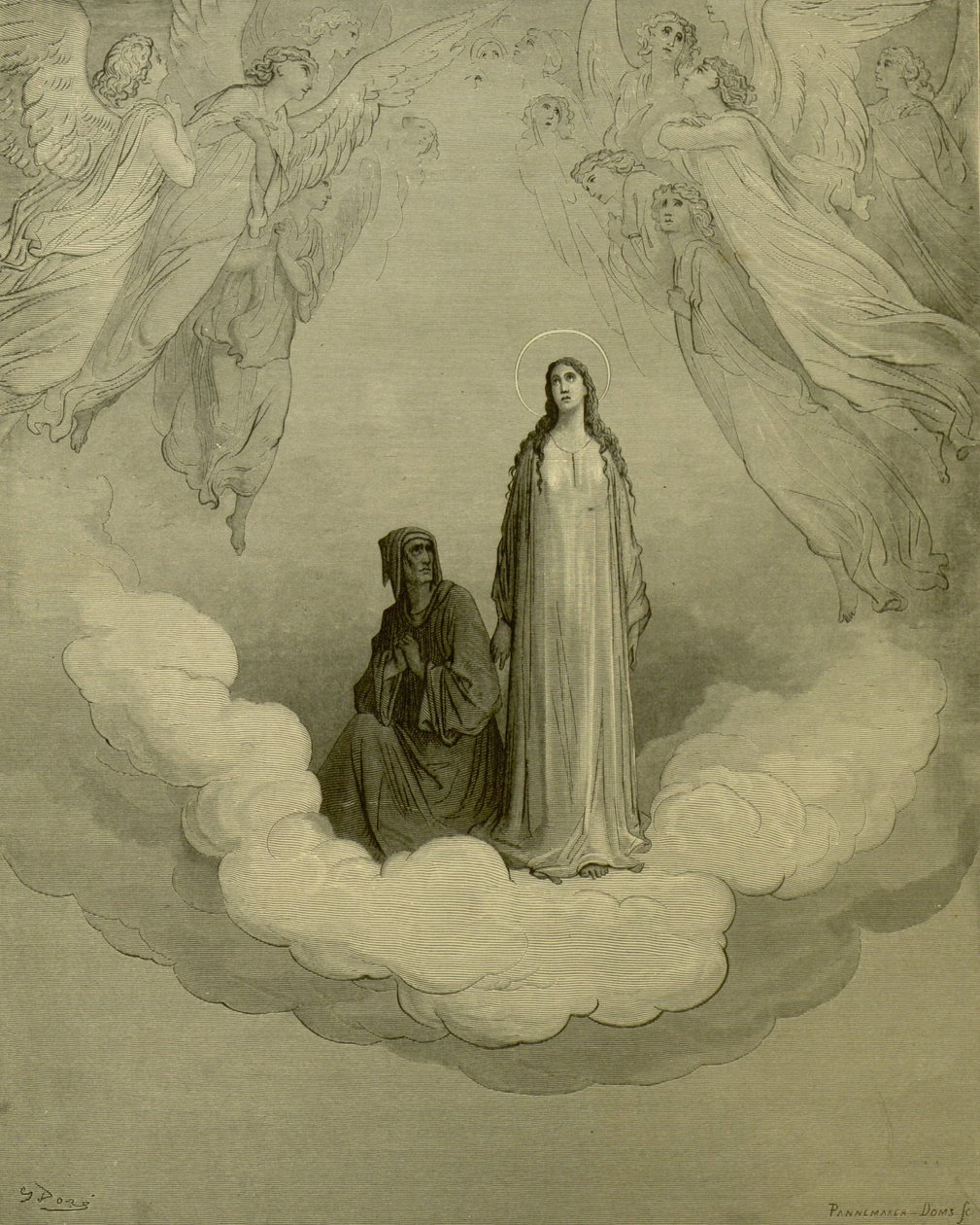 Gustave Doré - Paradiso, c. XXI, v. 1-3 da Gustave Dore