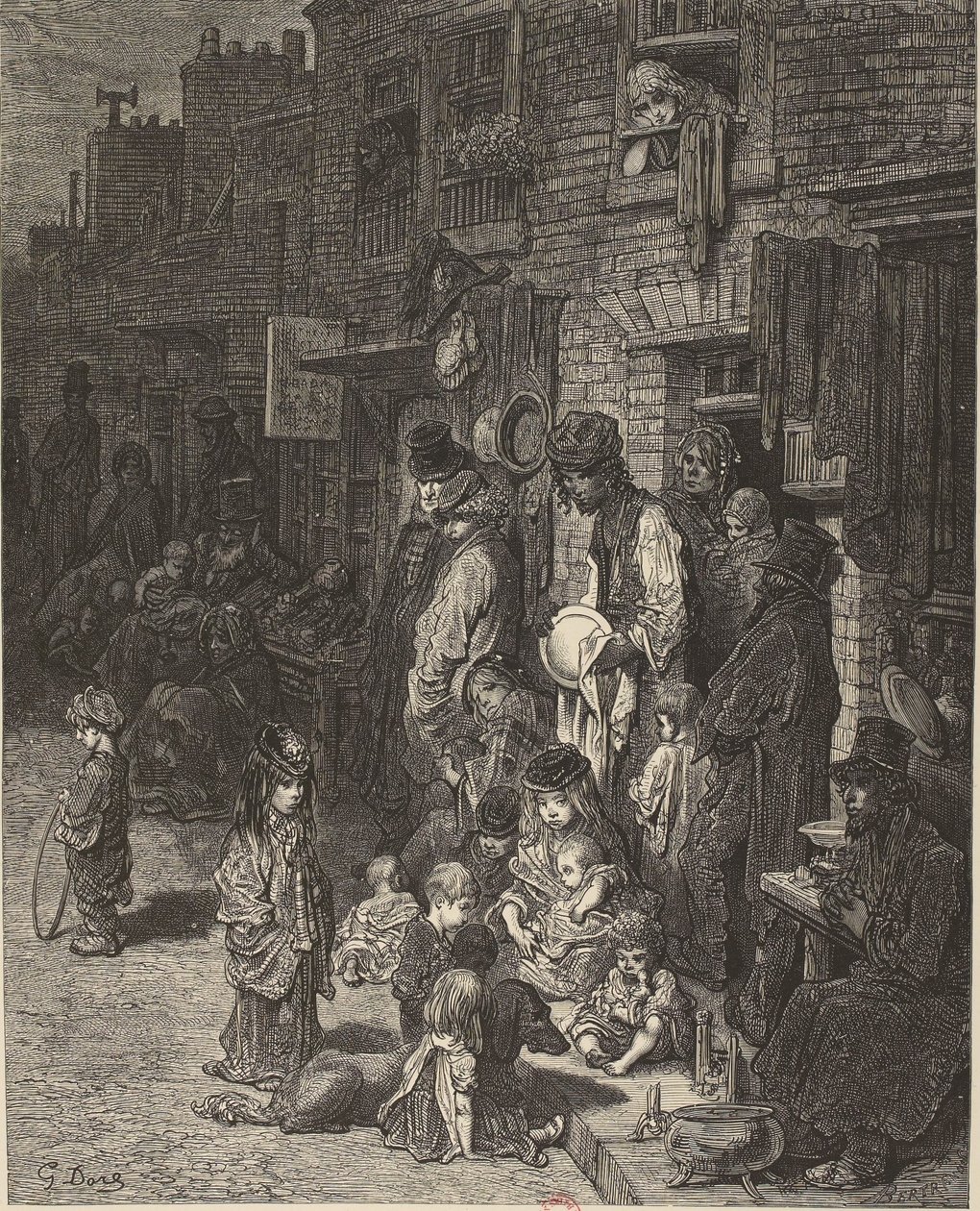 Gustave Doré - Wentworth Street Whitechapel - Londra, un pellegrinaggio da Gustave Dore