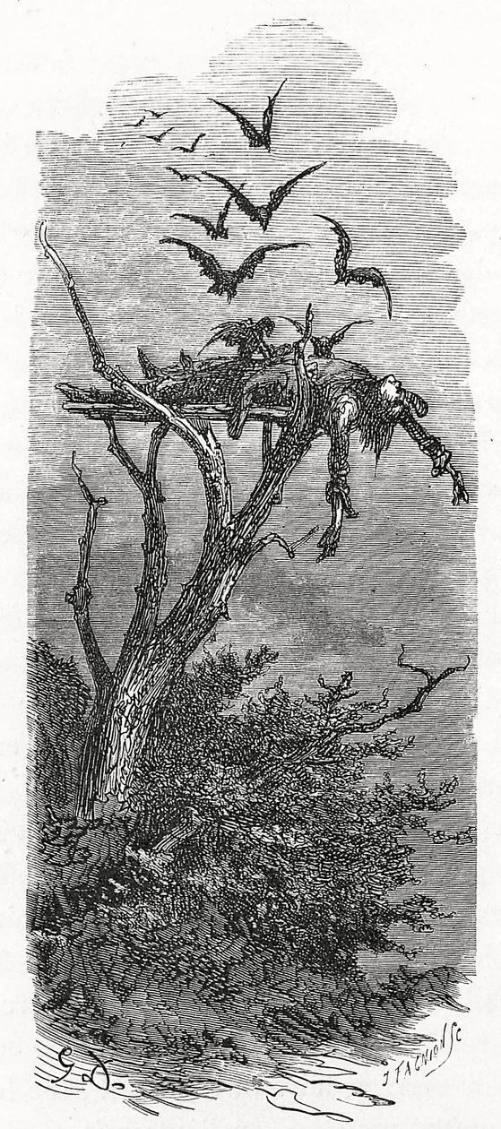 Un funerale celtico, 1866 da Gustave Dore
