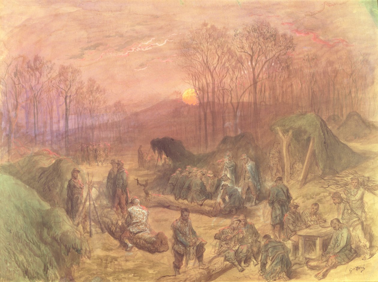 Un accampamento militare da Gustave Dore