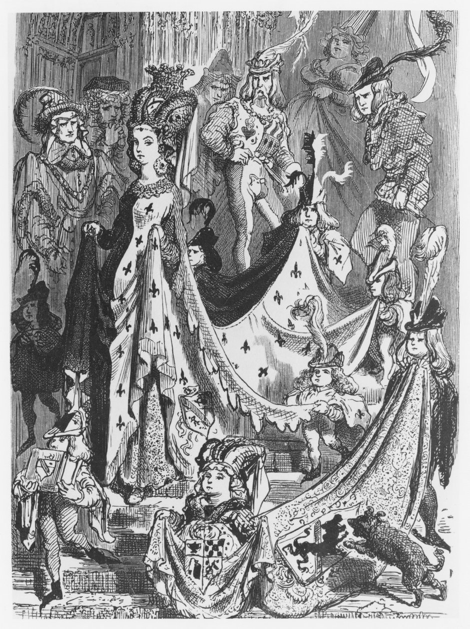 Una regina, illustrazione da 