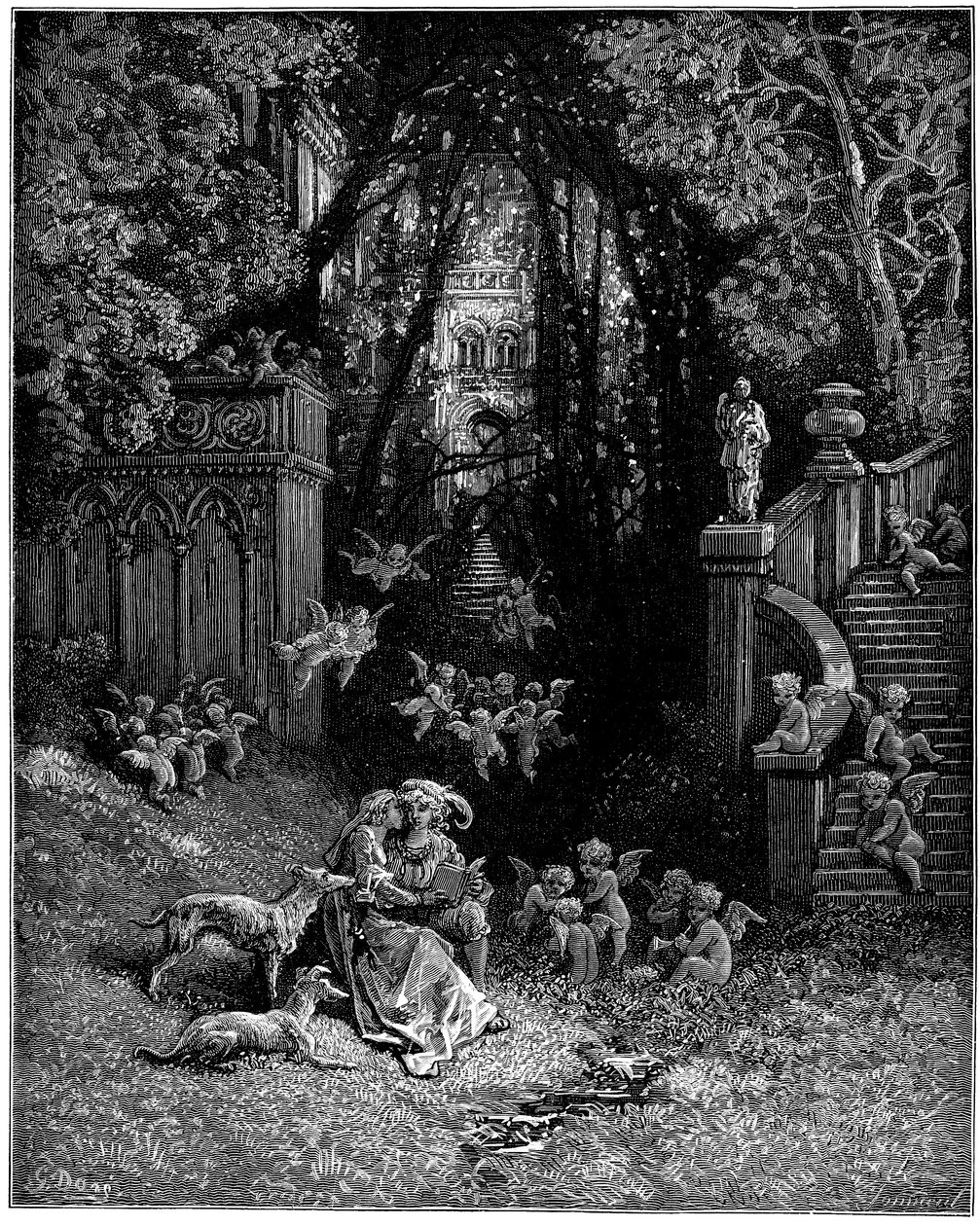 Alcina e Ruggiero come amanti felici da Gustave Dore