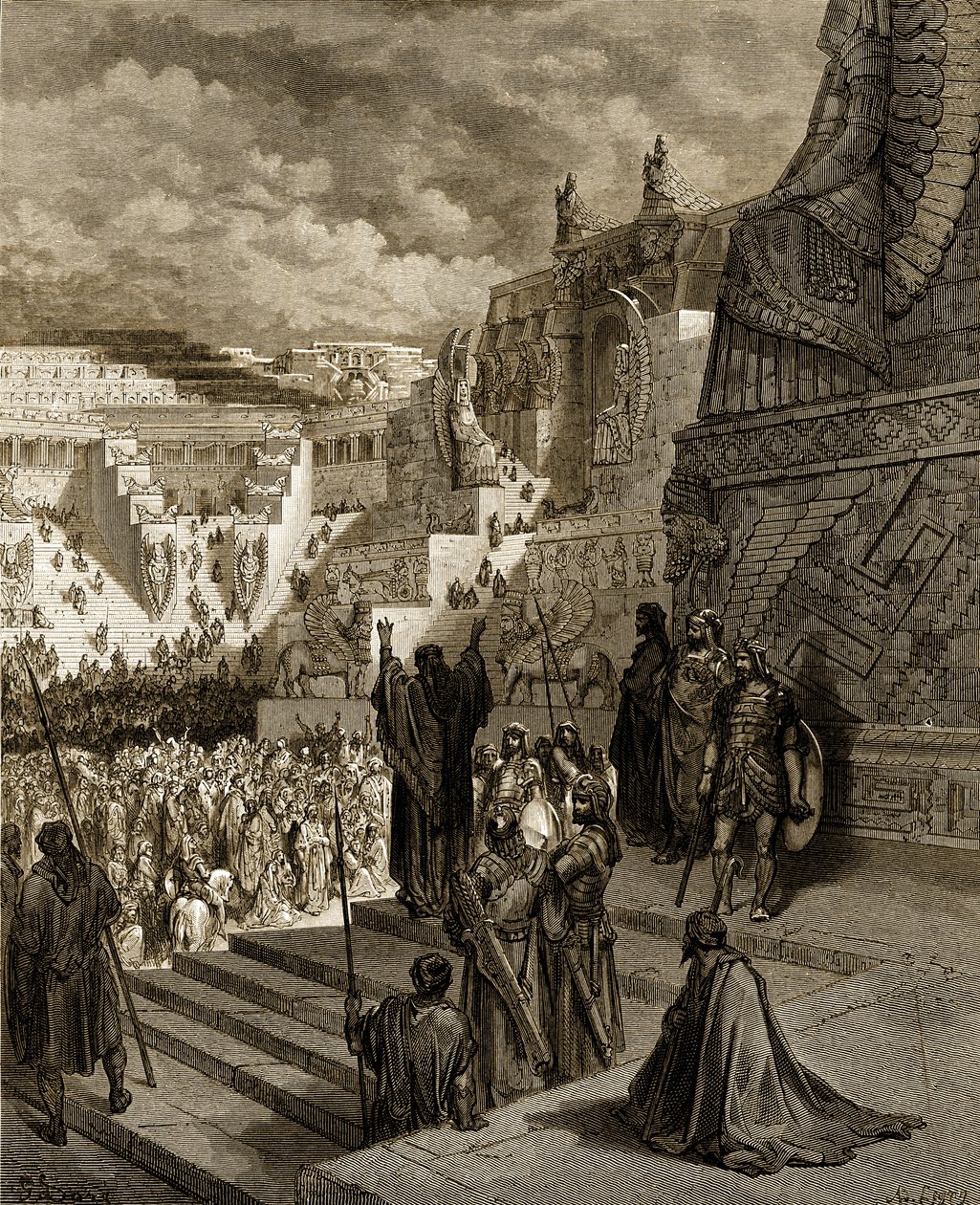 Artaserse concede la libertà agli ebrei - Bibbia da Gustave Dore