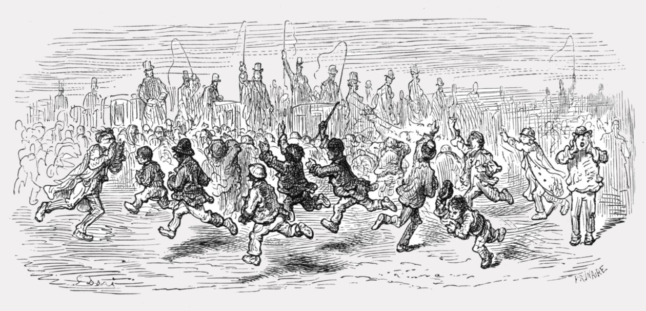 Barnes Common - Chiamare le carrozze da Gustave Dore