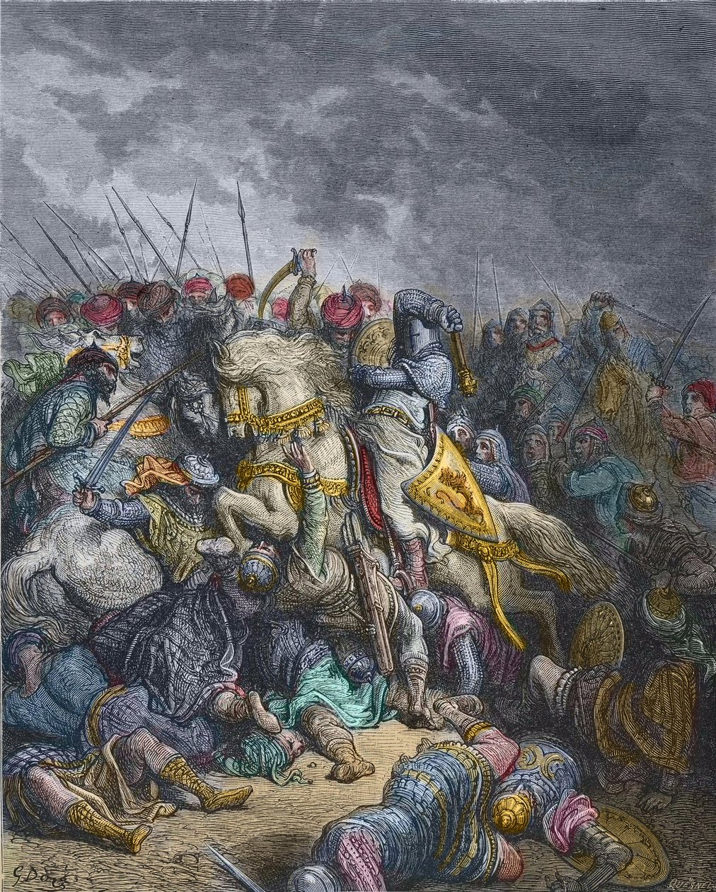 Battaglia di Arsuf - Riccardo I Cuor di Leone (1157-1199), re d