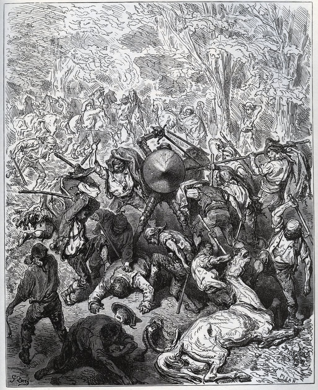 Battaglia con i mulattieri - Gli Yangois usavano i loro bastoni - da 