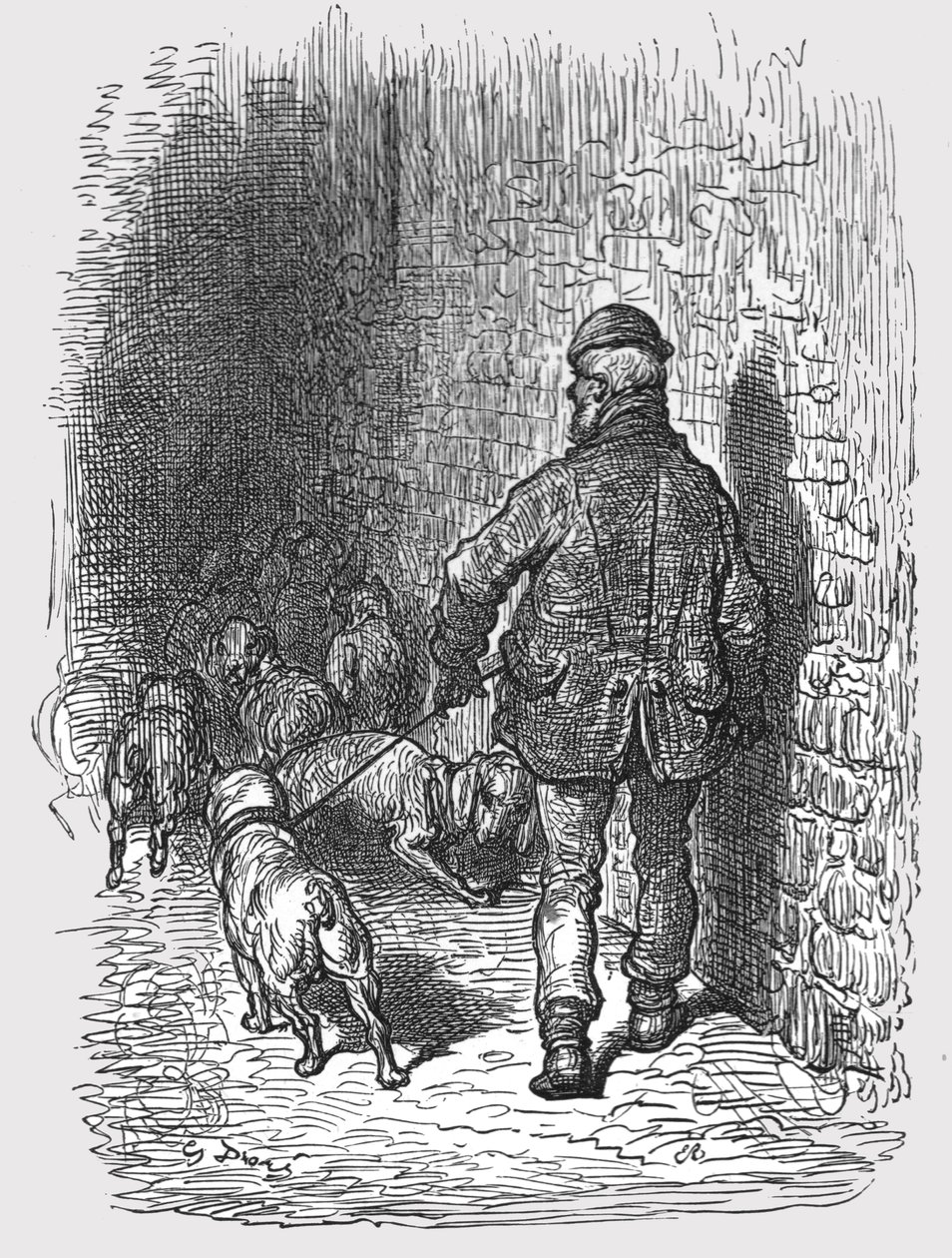 Bull Dogs, 1872 da Gustave Dore