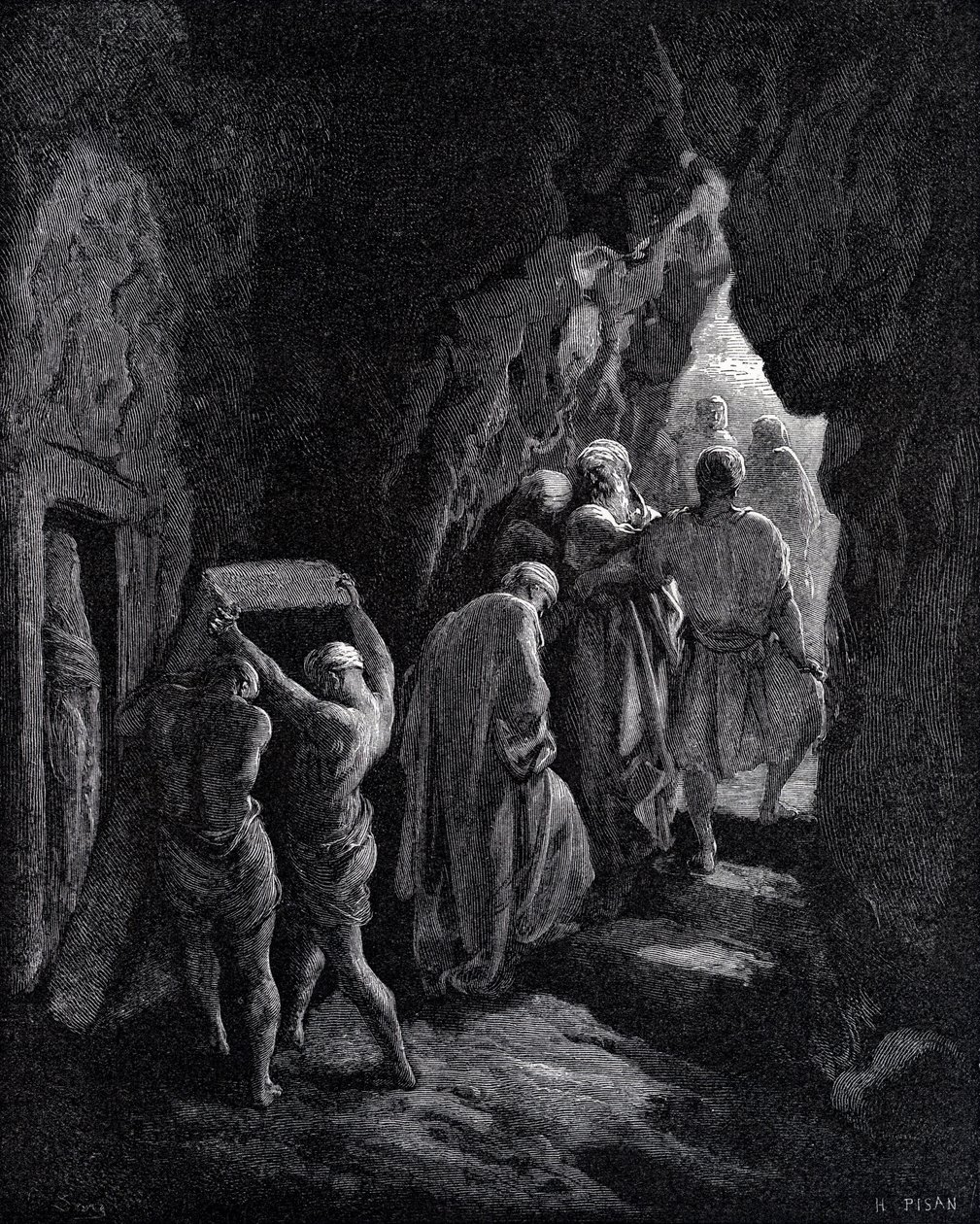 Sepoltura di Sara da Gustave Dore