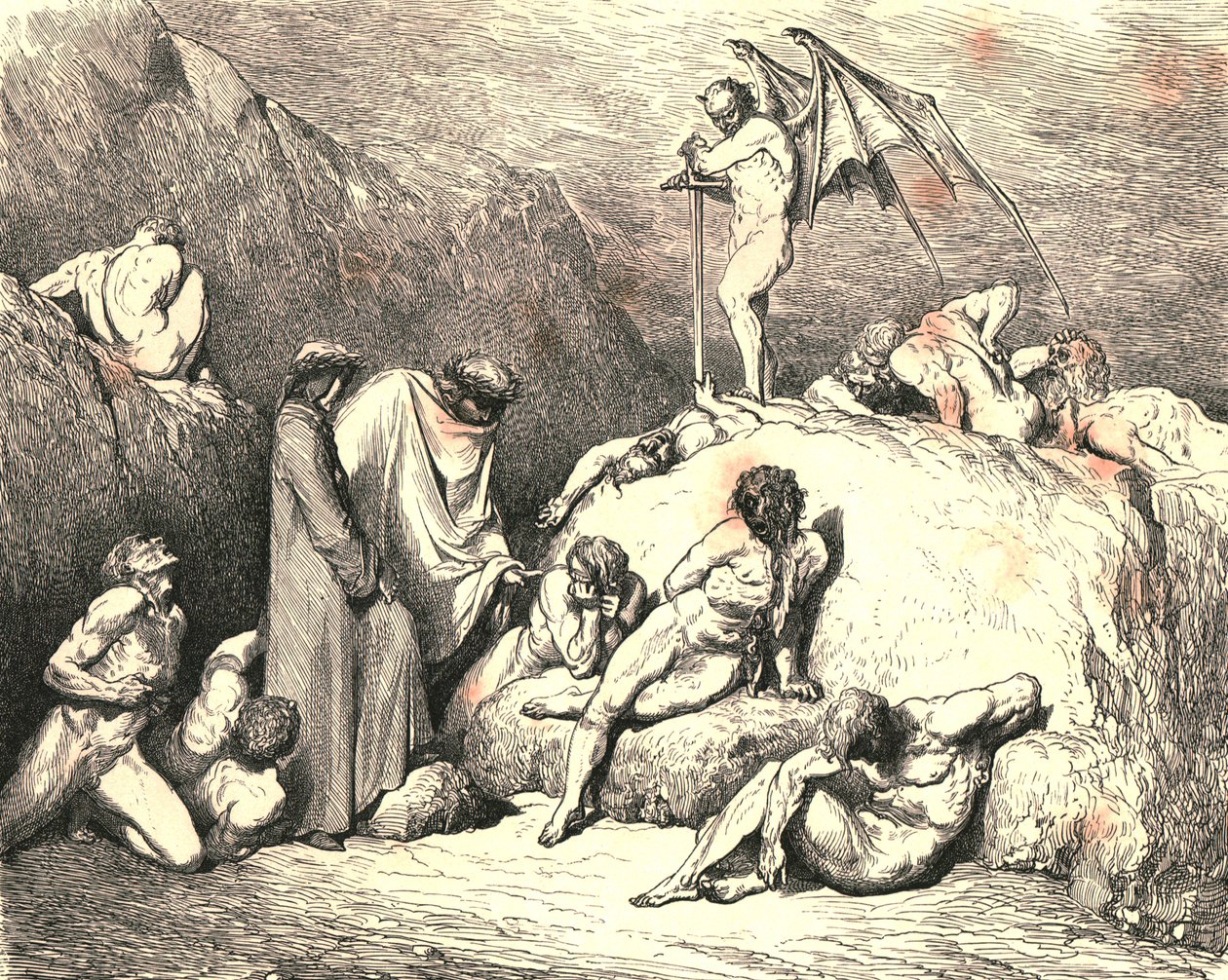 Ricorda Piero di Medicina, se ritorni, c1890 da Gustave Dore