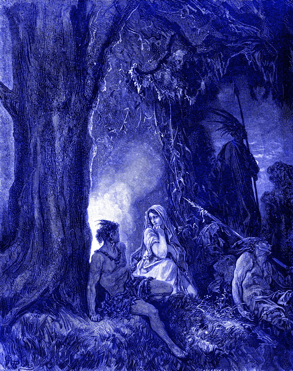 Chactas e Atala, incisione da Gustave Dore