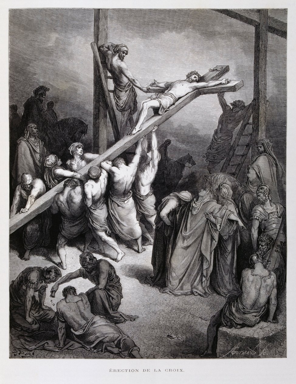 Cristo crocifisso, illustrazione dalla Bibbia di Doré da Gustave Dore