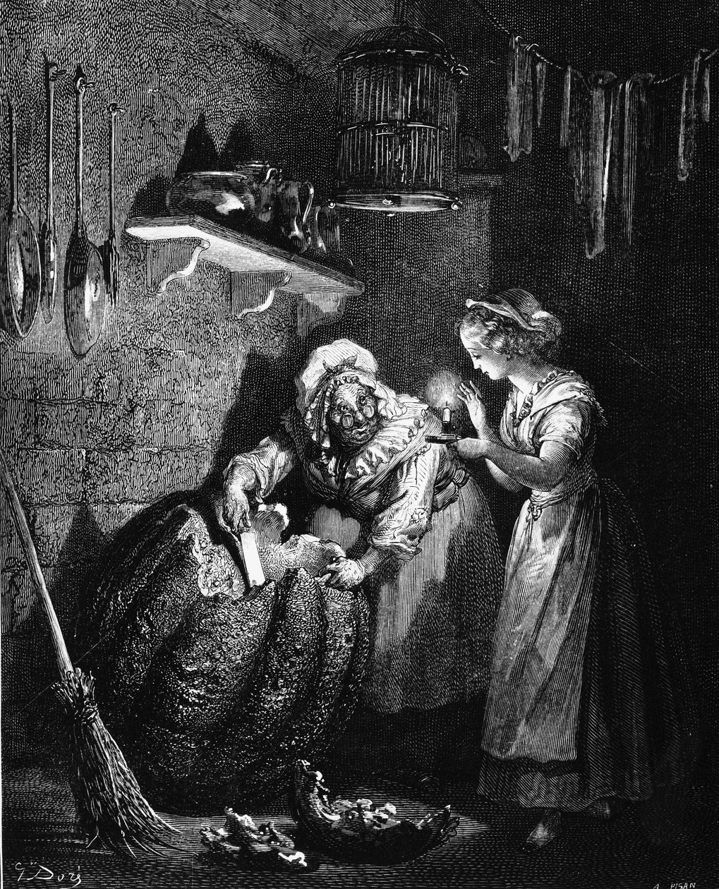 Cenerentola: illustrazione di Gustave Doré - in 