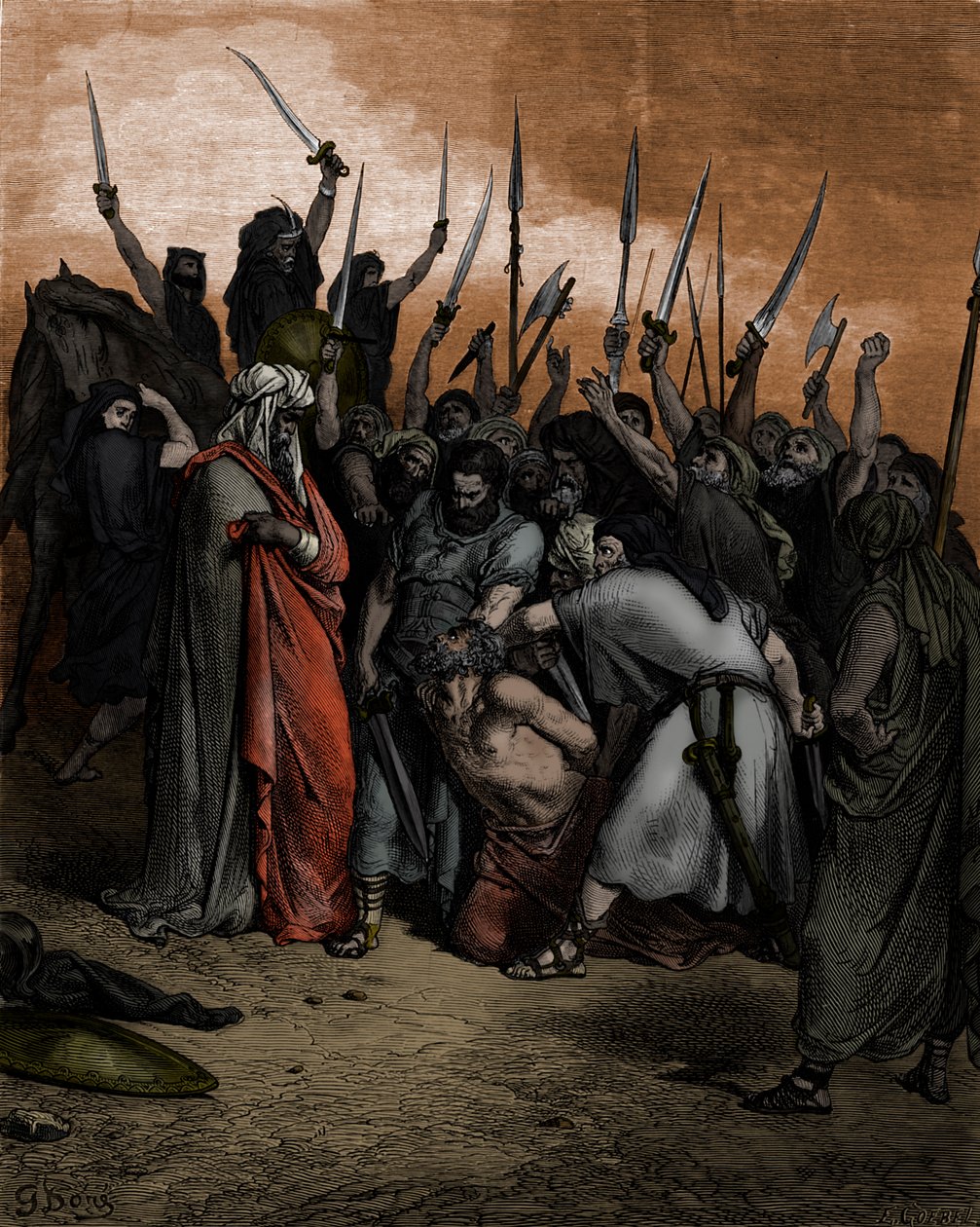 Morte di Agag - Bibbia da Gustave Dore