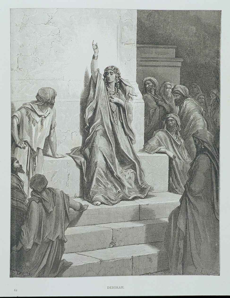 Deborah, inciso da Ettlin, c.1868 da Gustave Dore