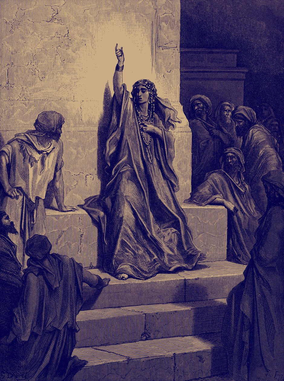 Il canto di trionfo di Debora di Doré - Bibbia da Gustave Dore