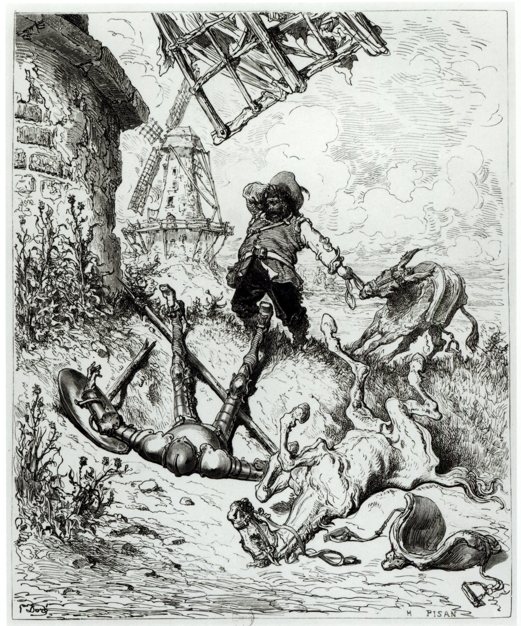 Don Chisciotte e i mulini a vento, da 