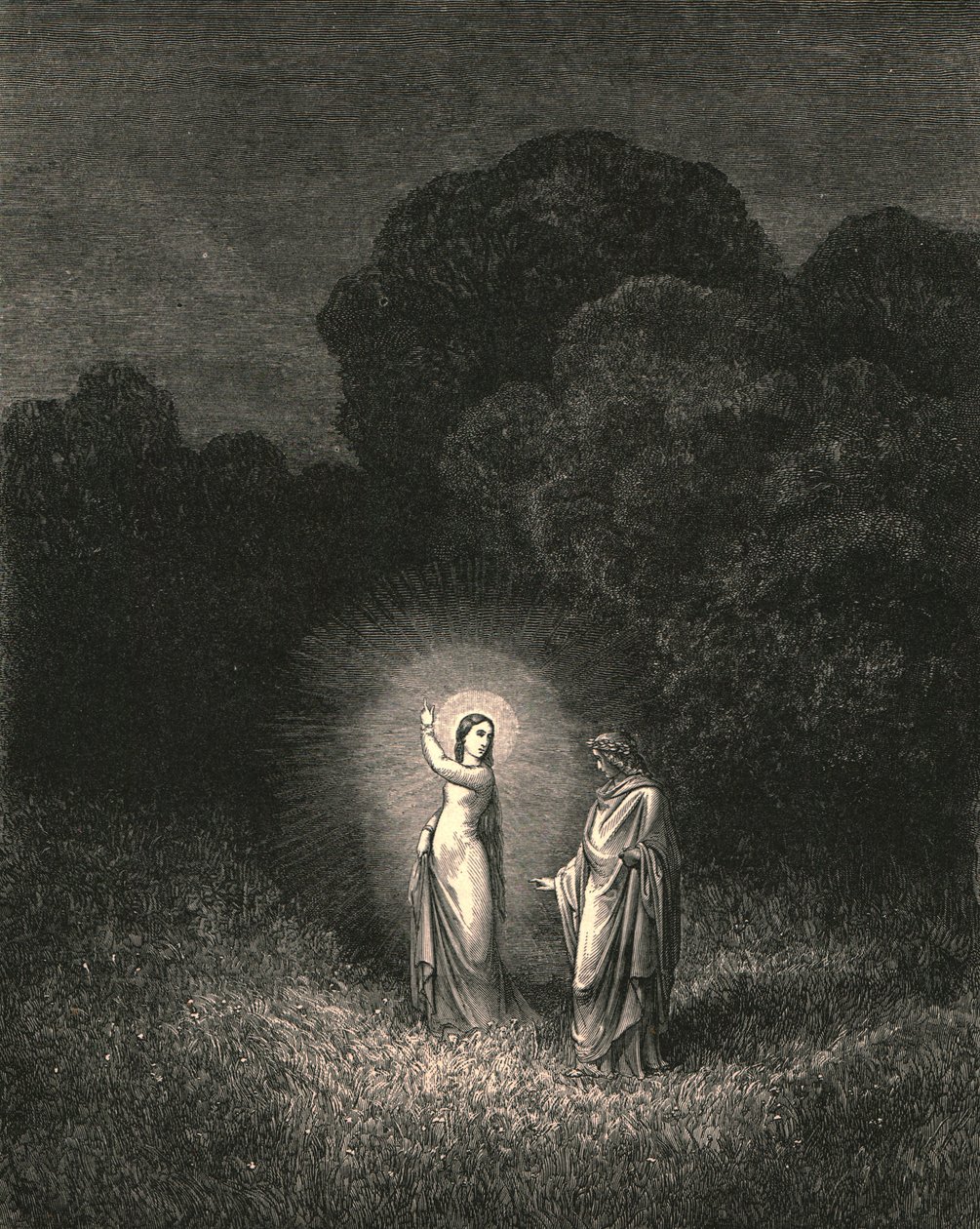 Io, che ora ti mando in questa missione, sono Beatrice, c1890 da Gustave Dore