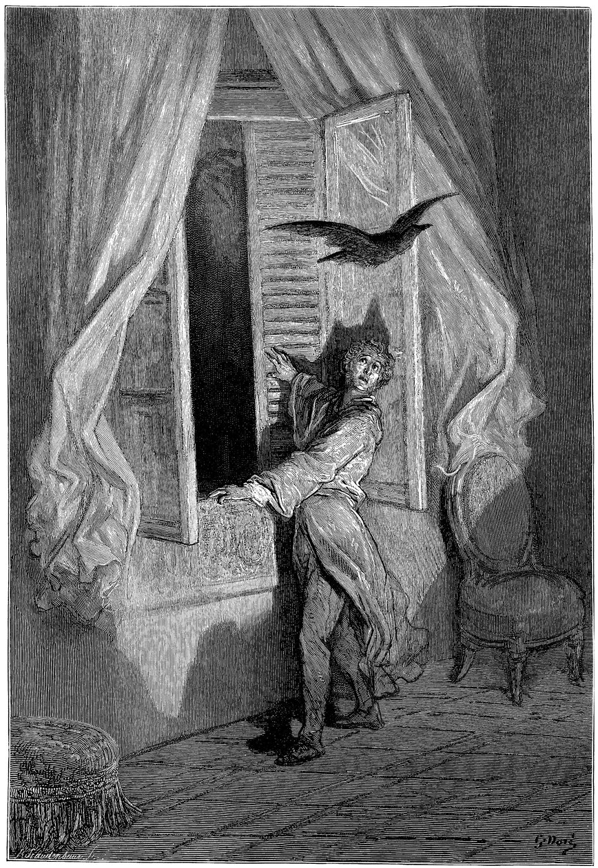 Illustrazione di Gustave Doré (1832-1883) per il racconto breve di Edgar Allan Poe 
