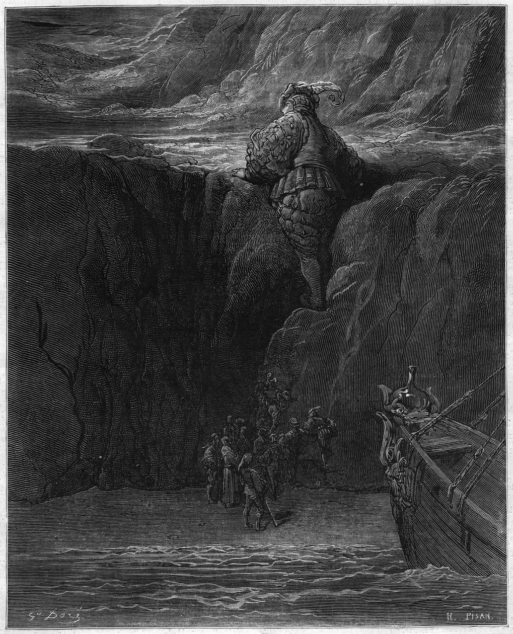 Illustrazione di Gustave Doré (1832-1883) per "Pantagruel" di François Rabelais (1483-1553). Anni 1870 da Gustave Dore