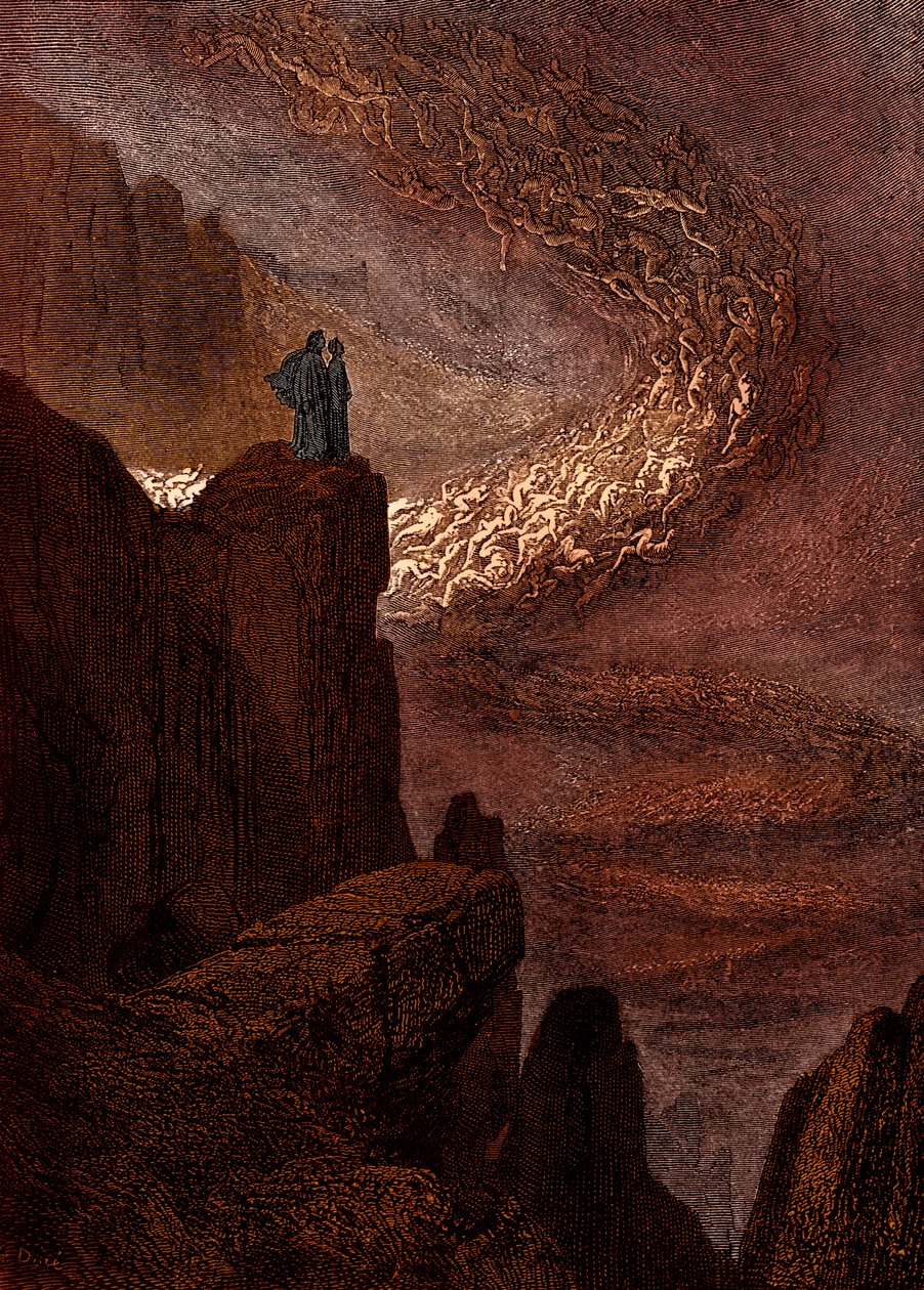 Illustrazione per La Divina Commedia - Inferno di Dante da Gustave Dore