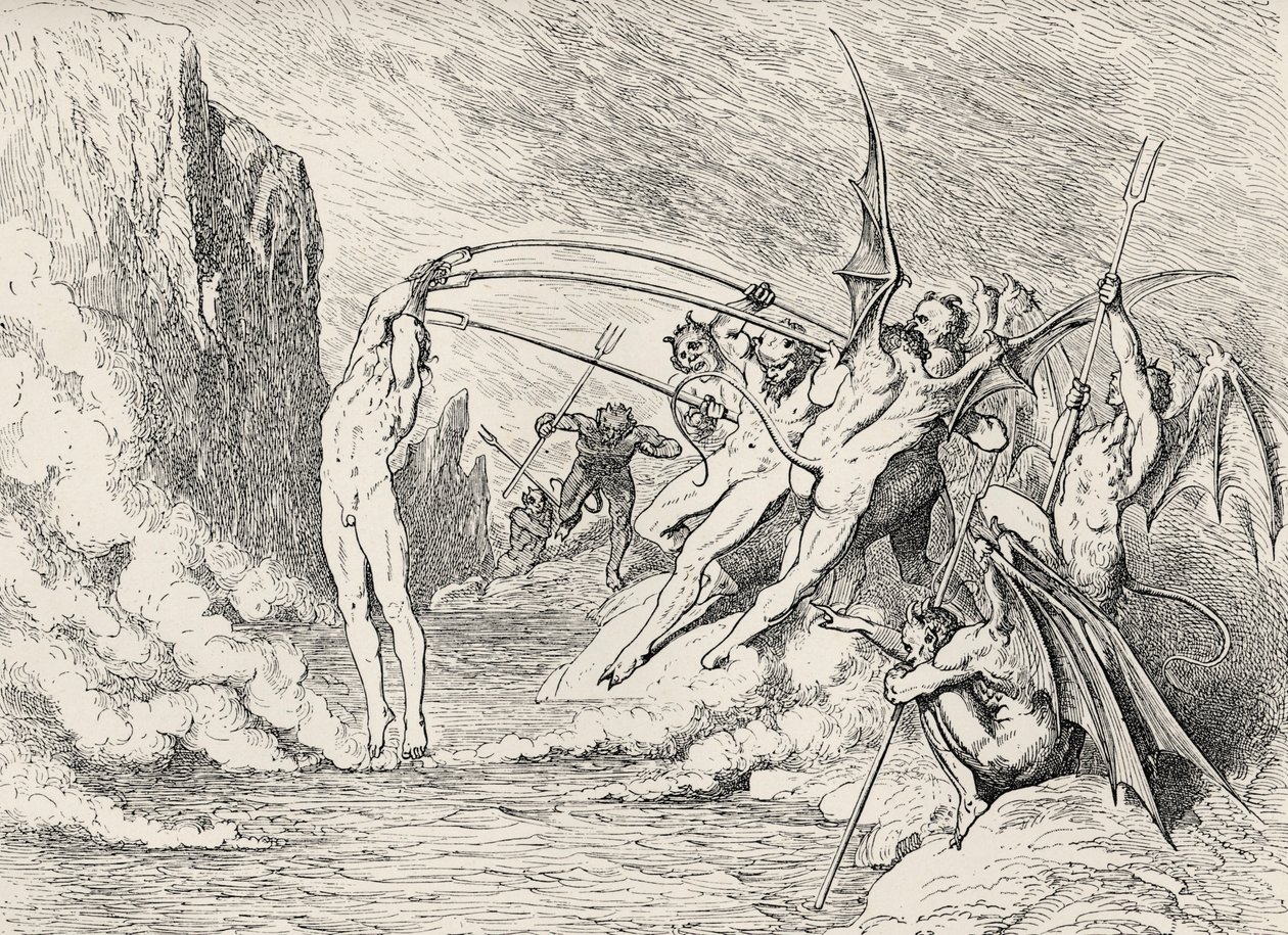 Illustrazione per La Divina Commedia - Inferno di Dante da Gustave Dore