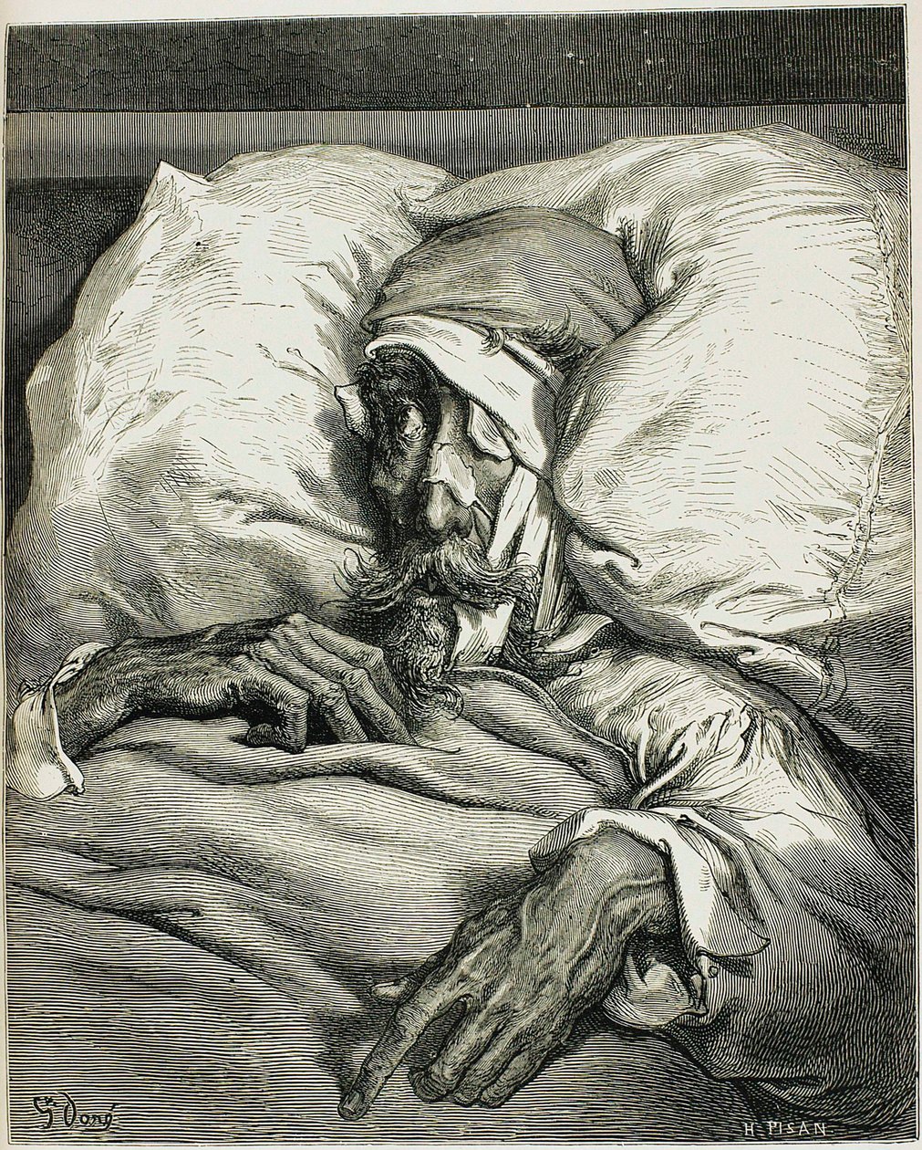 Illustrazione dal romanzo Don Chisciotte, di Miguel de Cervantes, 1863 da Gustave Dore