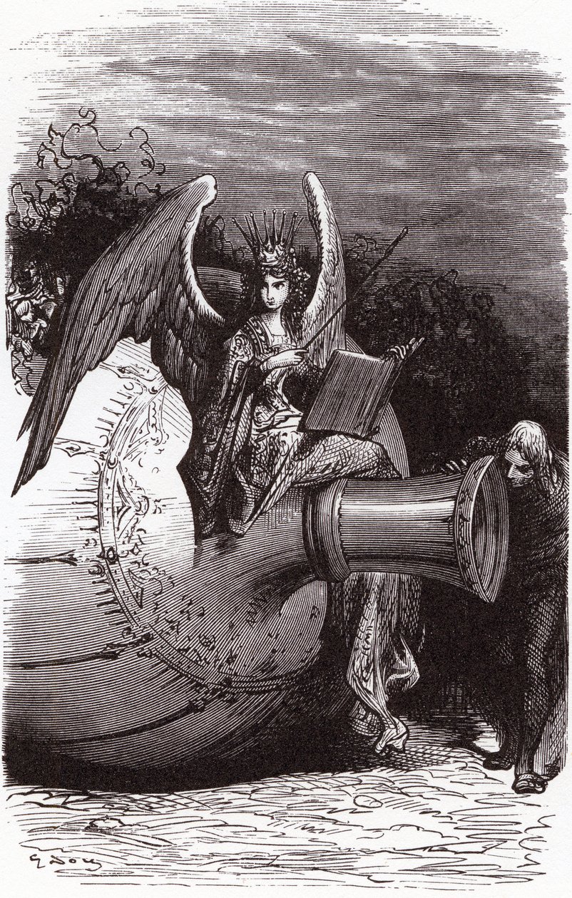 Illustrazione di Gustave Doré per le opere complete di François Rabelais: la bottiglia subacquea (quinto libro) da Gustave Dore