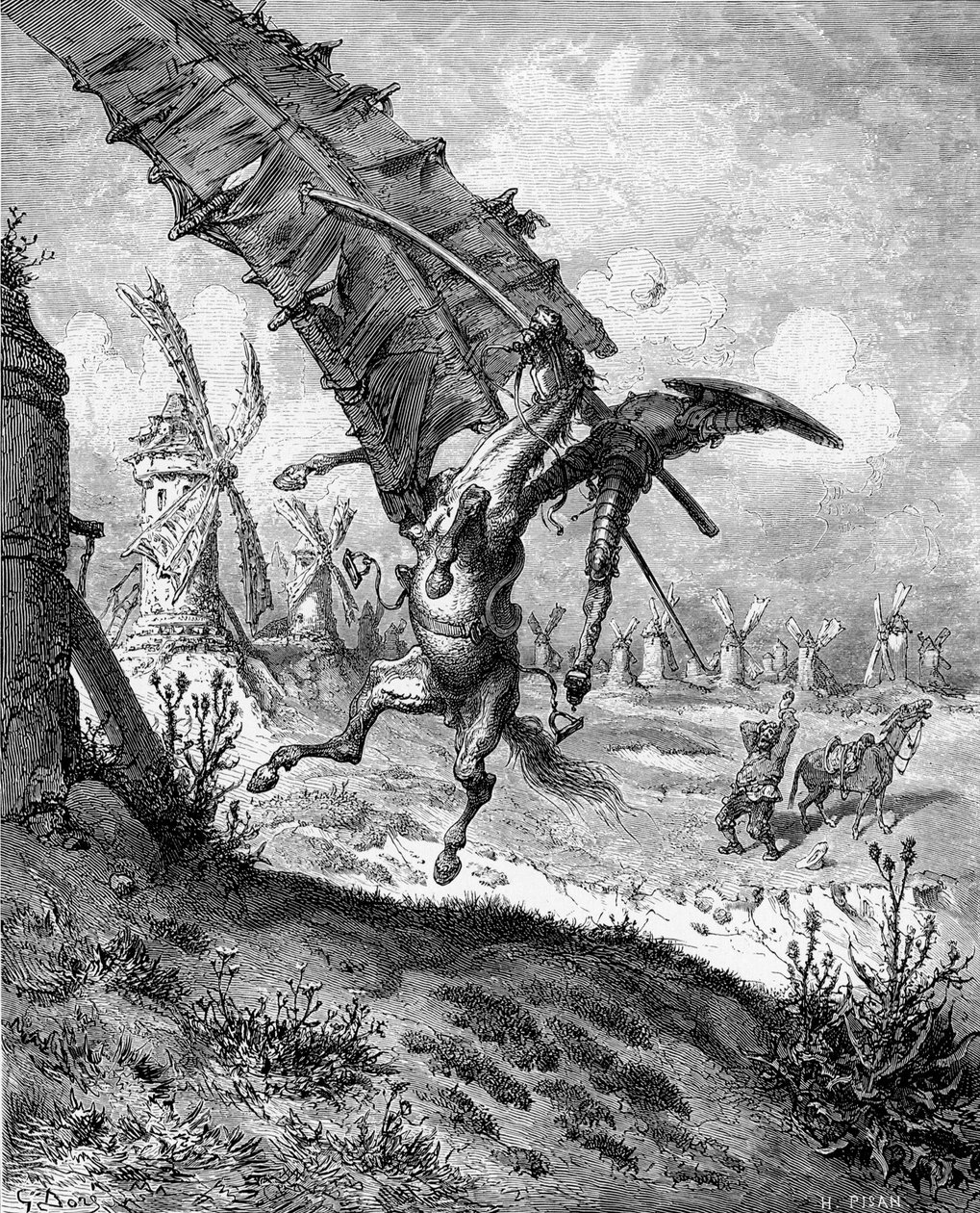 Illustrazione per il libro Don Chisciotte della Mancia di M. de Cervantes da Gustave Dore