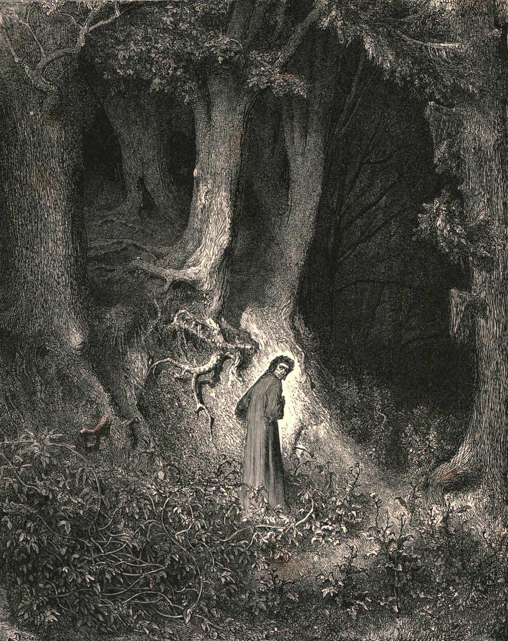 Nel mezzo del cammin di nostra vita, c1890 da Gustave Dore