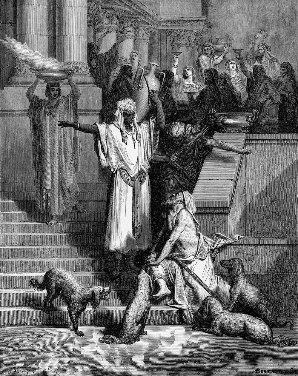 Lazzaro e il ricco da Gustave Dore