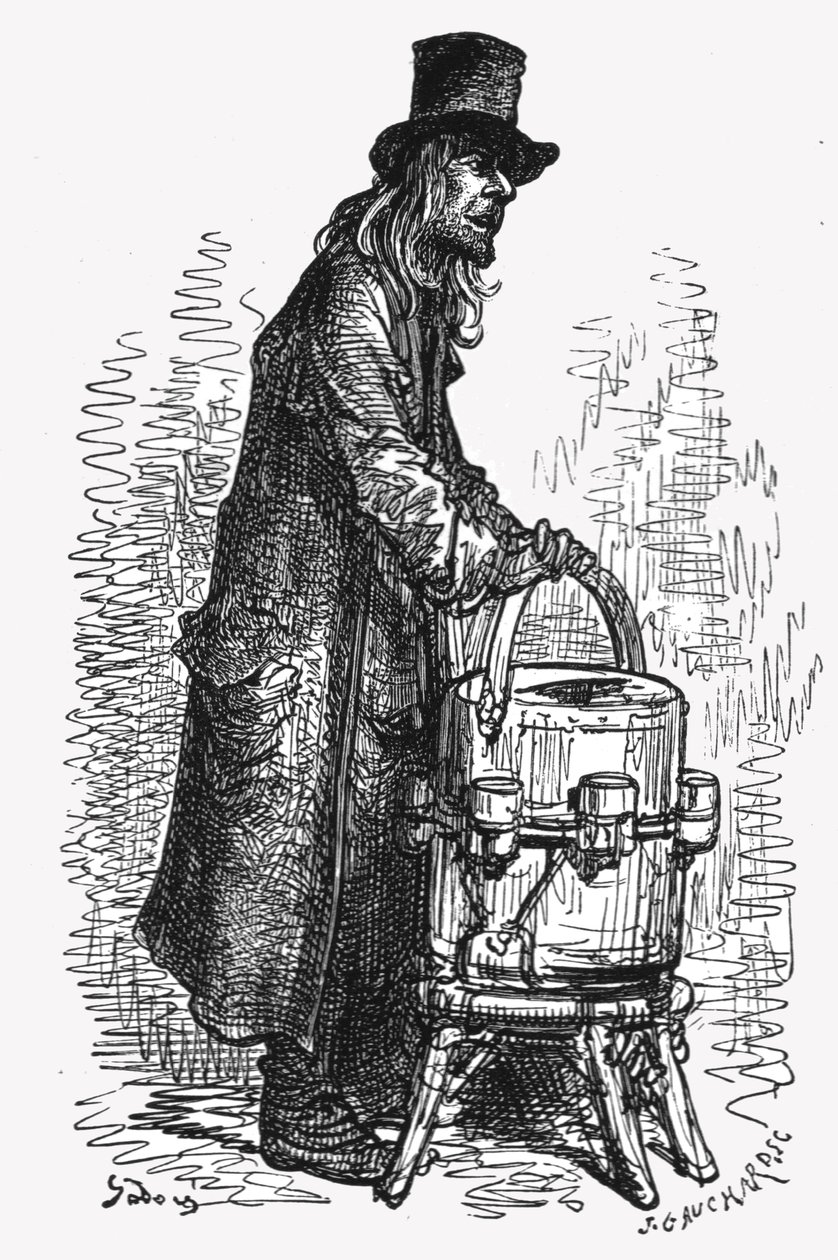 Venditore di limonata, 1872 da Gustave Dore
