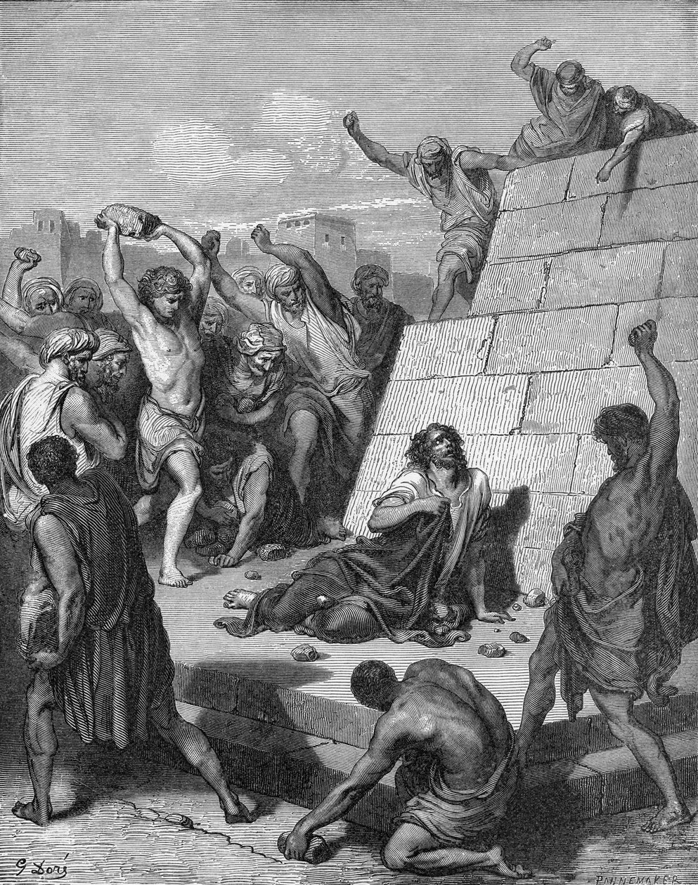 Martirio di Santo Stefano da Gustave Dore