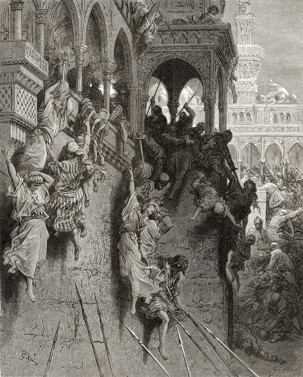 Massacro di Antiochia, illustrazione da 