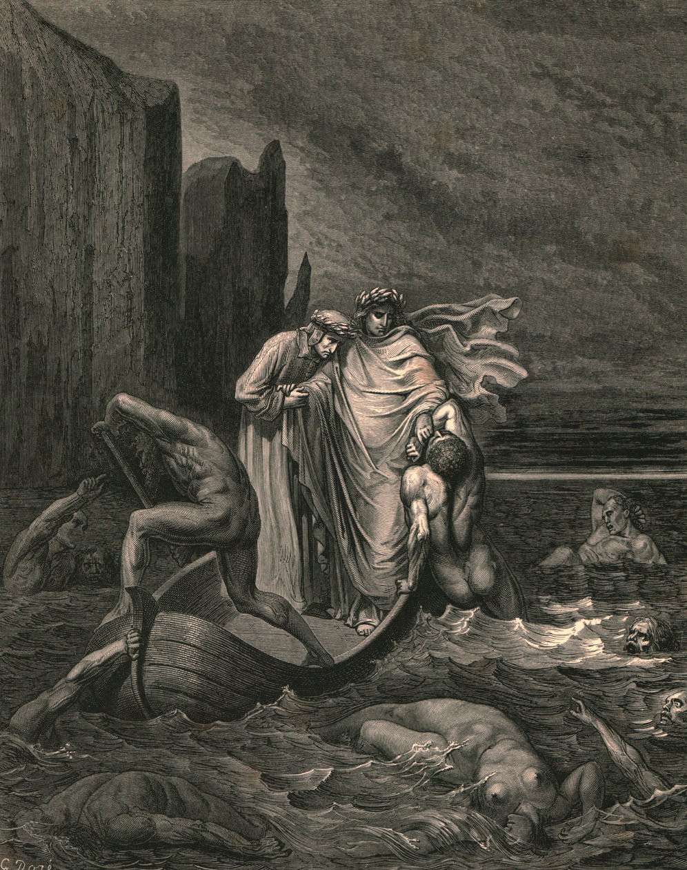Il mio saggio insegnante consapevole, respingendolo da Gustave Dore