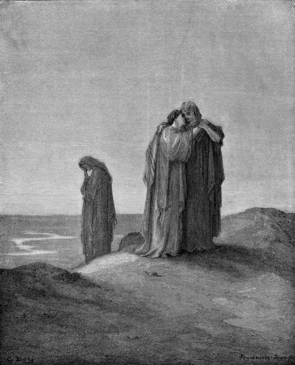 Naomi e le sue nuore da Gustave Dore