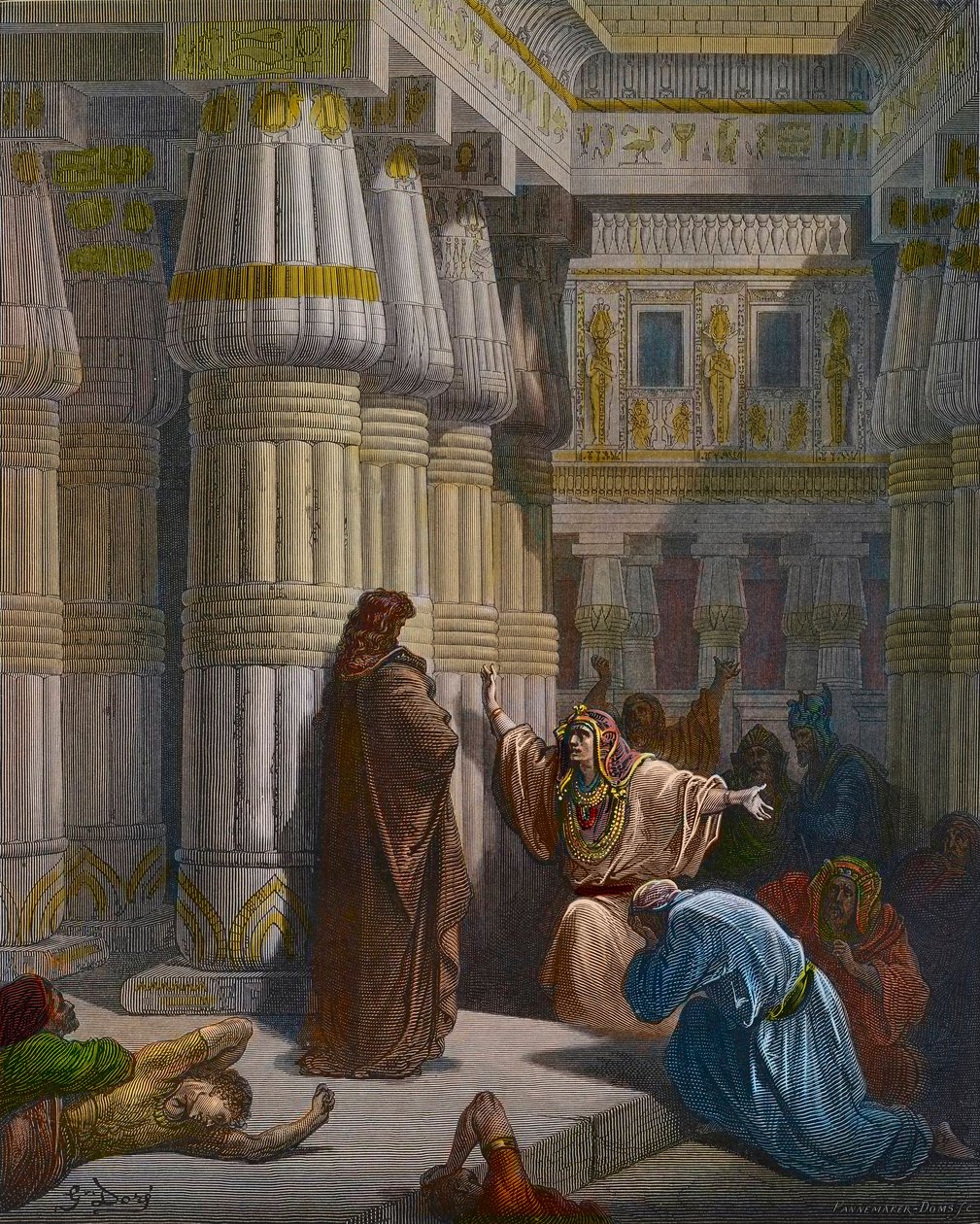 Il faraone chiama Mosè da Gustave Dore