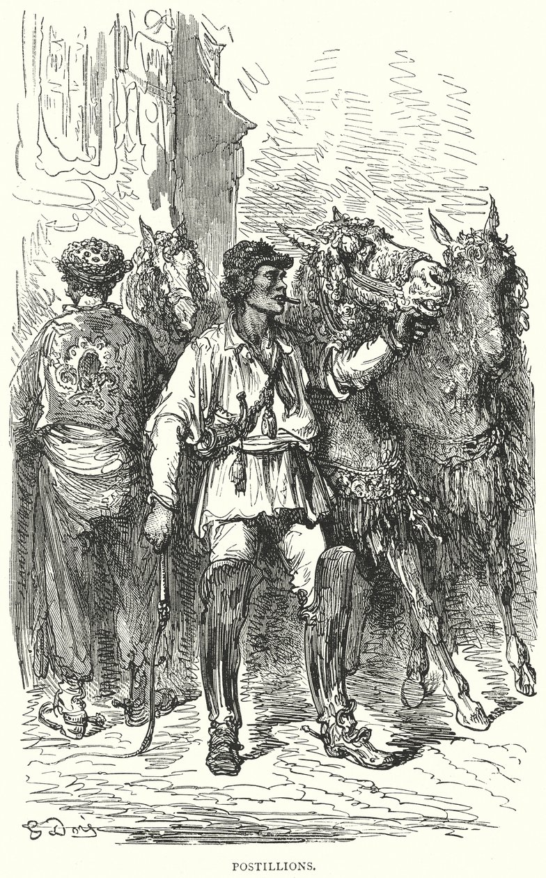 Postiglioni (incisione) da Gustave Dore